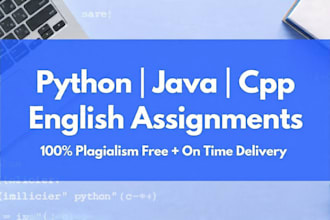 python java  cpp and english assignment