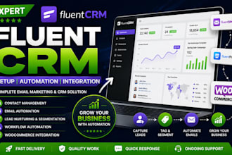 setup fluent CRM, email automation, fluentsmtp and fluent forms