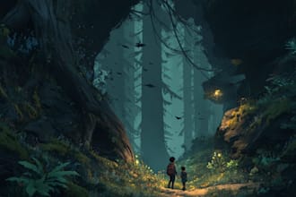 create environment concept art and illustration