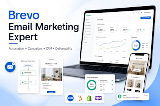 setup brevo email marketing automation campaigns CRM and newsletters on brevo