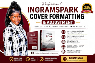 format and adjust your book cover for ingramspark publishing