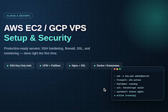 setup and secure your AWS ec2 or gcp vps server