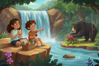illustrate enchanting children book stories with colorful custom artwork