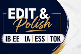 edit and polish ib ess ia