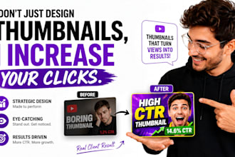 design professional youtube thumbnails that boost CTR