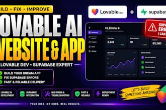 build or fix lovable ai website lovable dev lovable ai app supabase errors