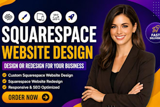 design or redesign professional squarespace website design for your business