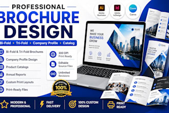 brochure design, product booklet, and catalog design
