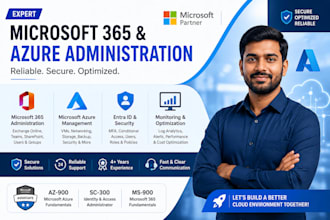configure, troubleshoot, and secure your microsoft 365 and azure environment