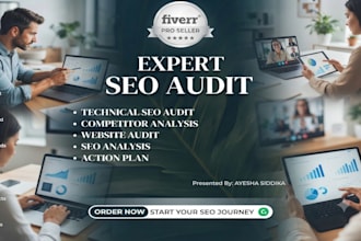 provide technical website SEO audit with competitor analysis and action plan
