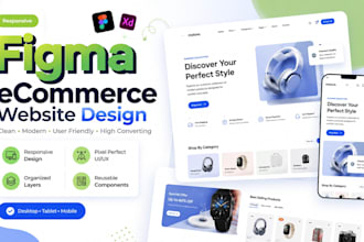 design responsive figma ecommerce website UI UX