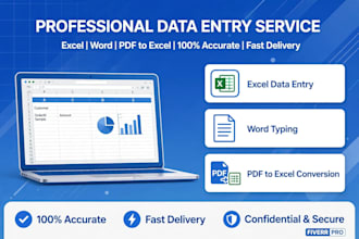 do error free manual data entry and typing and google sheets