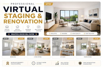 do virtual staging, home staging, and virtual renovation for real estate