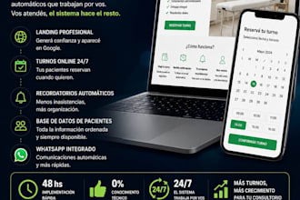 professional landing pages with automated appointment booking