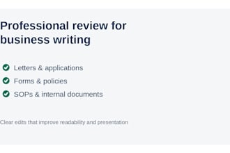 create, proofread, or edit any document same day turnaround