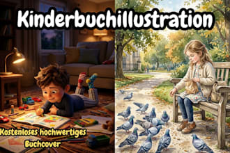 kinderbuchillustrationen, 2d illustrationen, 3d illustrationen, aquarell