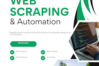 create web scrapper, crawler and bots to automate your tasks