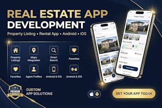 develop real estate app, property listing app, rental app