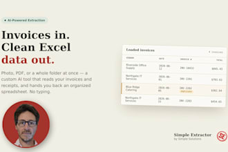 do ai powered invoice data entry into excel