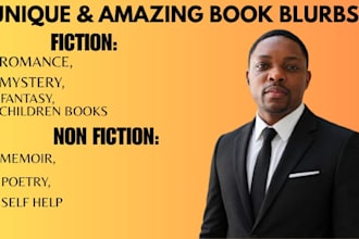 write a compelling book blurb and book description that sells