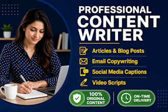 write engaging blog posts and articale for your website