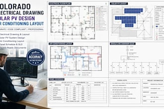 provide colorado electrical drawing solar pv design air conditioning layout