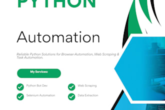 automate bots using selenium and python