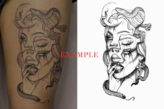 do tattoo stencil from picture