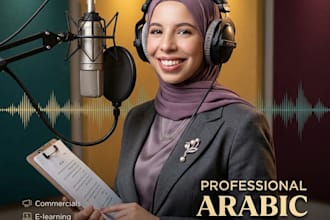 record a professional voice over in arabic