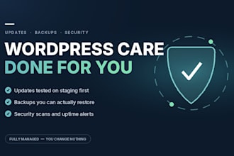 backup and update your wordpress website