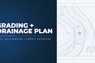 design grading and drainage plans for civil engineering permit approval