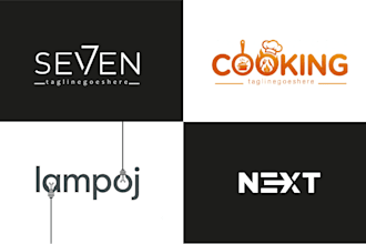 design a modern minimalist wordmark lettermark logo