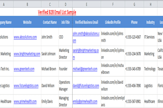 build a targeted b2b email list with verified business contacts