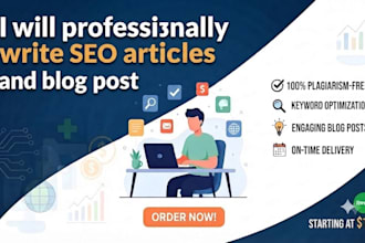 write SEO articles and engaging blog posts