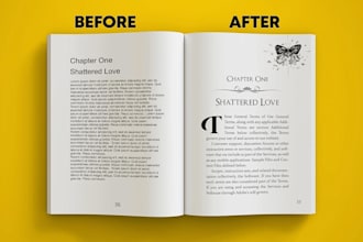 print interior layout design for front matter pages fonts and page layout design
