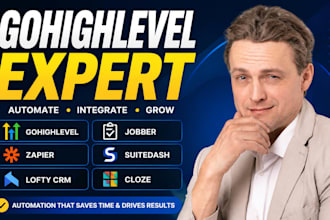 setup gohighlevel jobber automation suitedash zapier integration lofty crm cloze