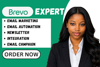 design brevo email marketing campaigns, workflows, automation and newsletters