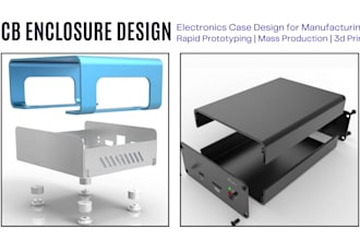 design pcb enclosure, electronic product casing for 3d printing and prototyping
