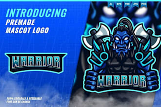 design high quality mascot axes logo