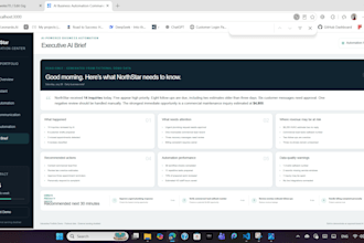build ai business automation CRM dashboard and web app