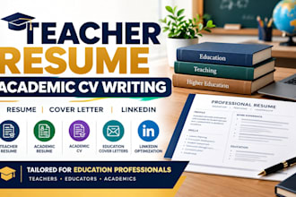 write a teacher resume for your job application