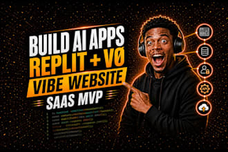 be your replit app developer v0 developer to build vibe coding website saas mvp