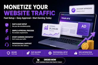 set up website monetization and ad integration