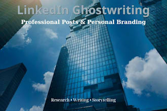 write linkedin posts as a ghostwriter