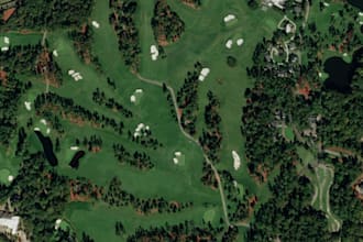 render cgi 3d landscape golf course, golf course holes, golf driven range