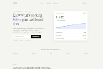 design and build a clean, responsive landing page or web app