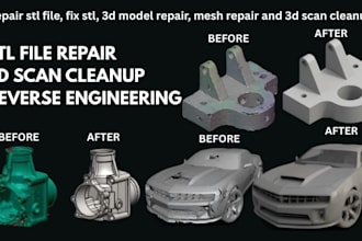 repair stl file, fix stl, 3d model repair, mesh repair and 3d scan cleanup