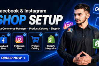 set up facebook, instagram shop and catalog