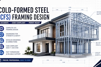 do cold formed steel detailing house elevation and structural cad