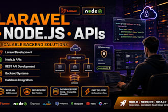 develop laravel node js rest apis